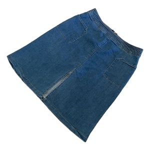 Denim Midi Skirt